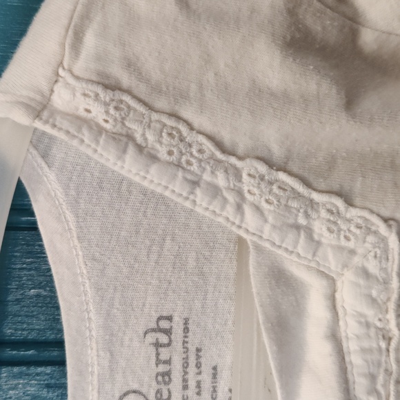 Organic Cotton Of The Earth, Girls White Long Sleeve Blouse 18-24m - Picture 4 of 4